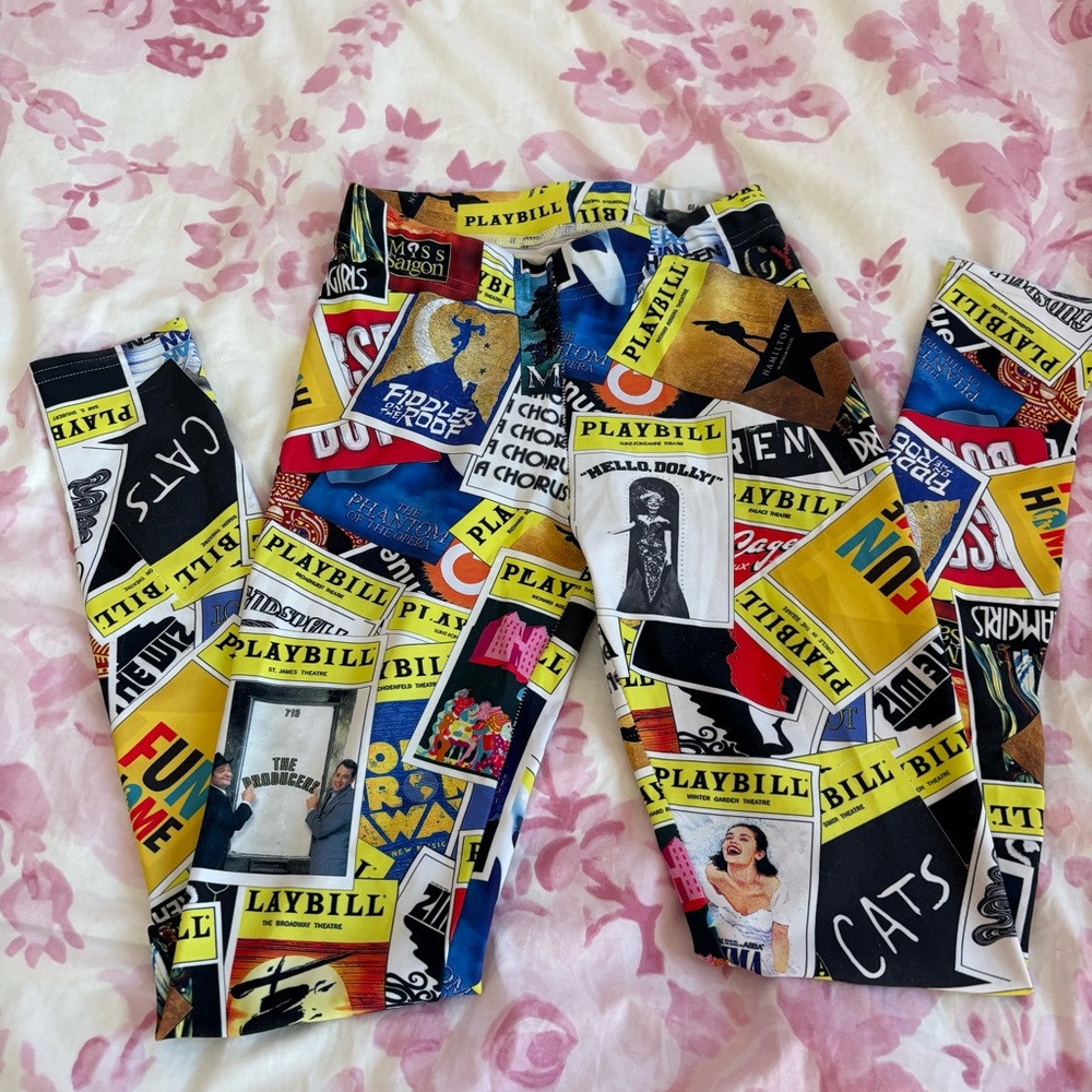 Playbill Broadway printed leggings
